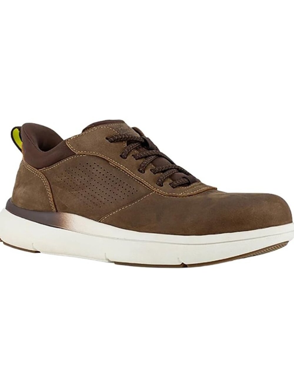 NEW Florsheim Men's Fleet Work Composite Toe Work Shoes Brown Size 7.5D BY1790